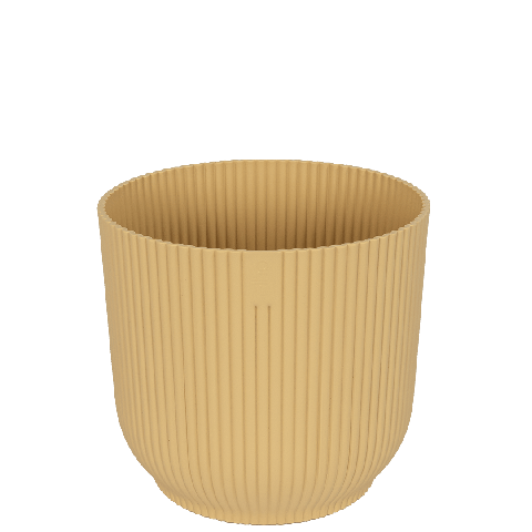 Elho-vibes-fold-geel-bloempot-22cm