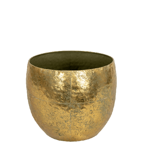 kleine gouden bloempot
