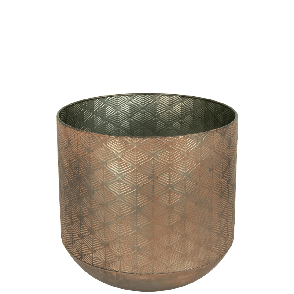 metalen bloempot voor binnen
